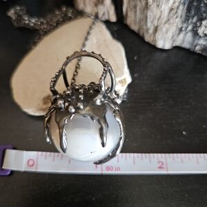Acid Queen Agate Sphere Pendant Necklace